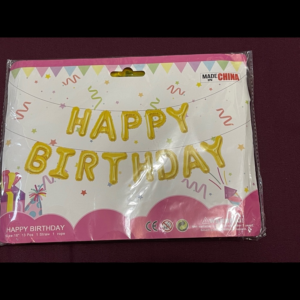 Happy Birthday Foil balloons